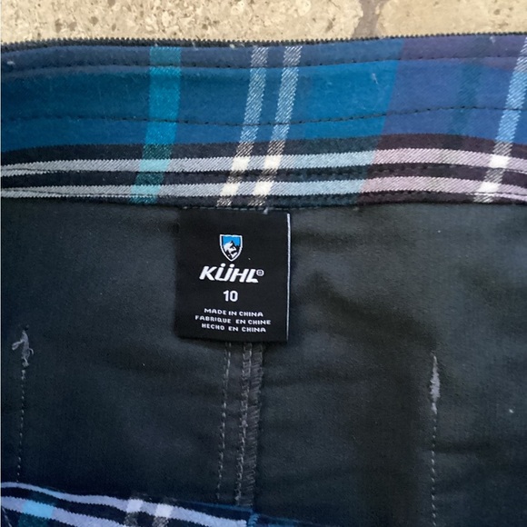 Kuhl Womens 10 Streamline Gray Corduroy Snap Front Hiking Skirt Zip Pockets - Picture 3 of 3